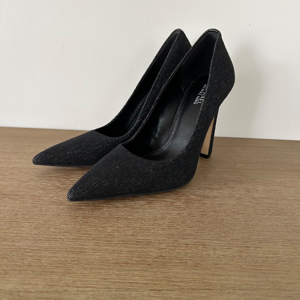 Michael Kors Amara Pump | Size 6M | Black Denim | Market Sample | New - Picture 5 of 13